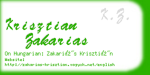 krisztian zakarias business card